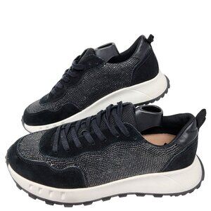 Blondo Lauretta Waterproof Sneakers 11M Black Leather & Textile Upper
